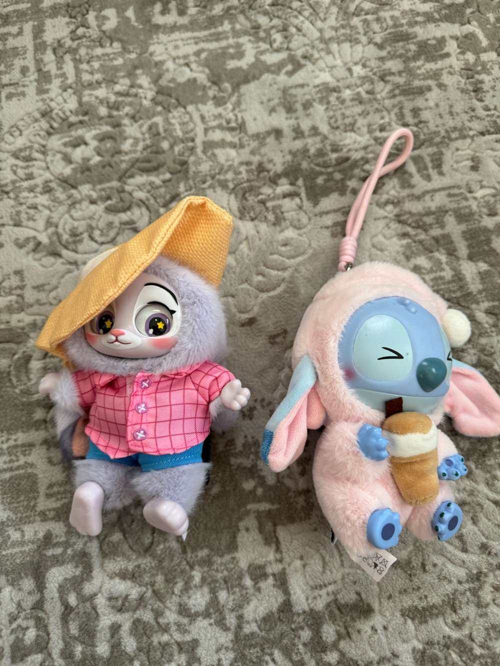 Miniso Plush Key Chain Stitch and Judy Hops